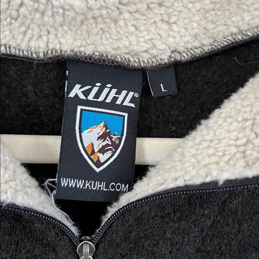 Kuhl Alfpaca 1/4 Zip Pullover Sz Large Brown - Picture 2 of 4